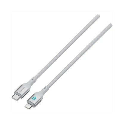 Porodo USB-A To Lightning Charging & Data Cable - Silver
