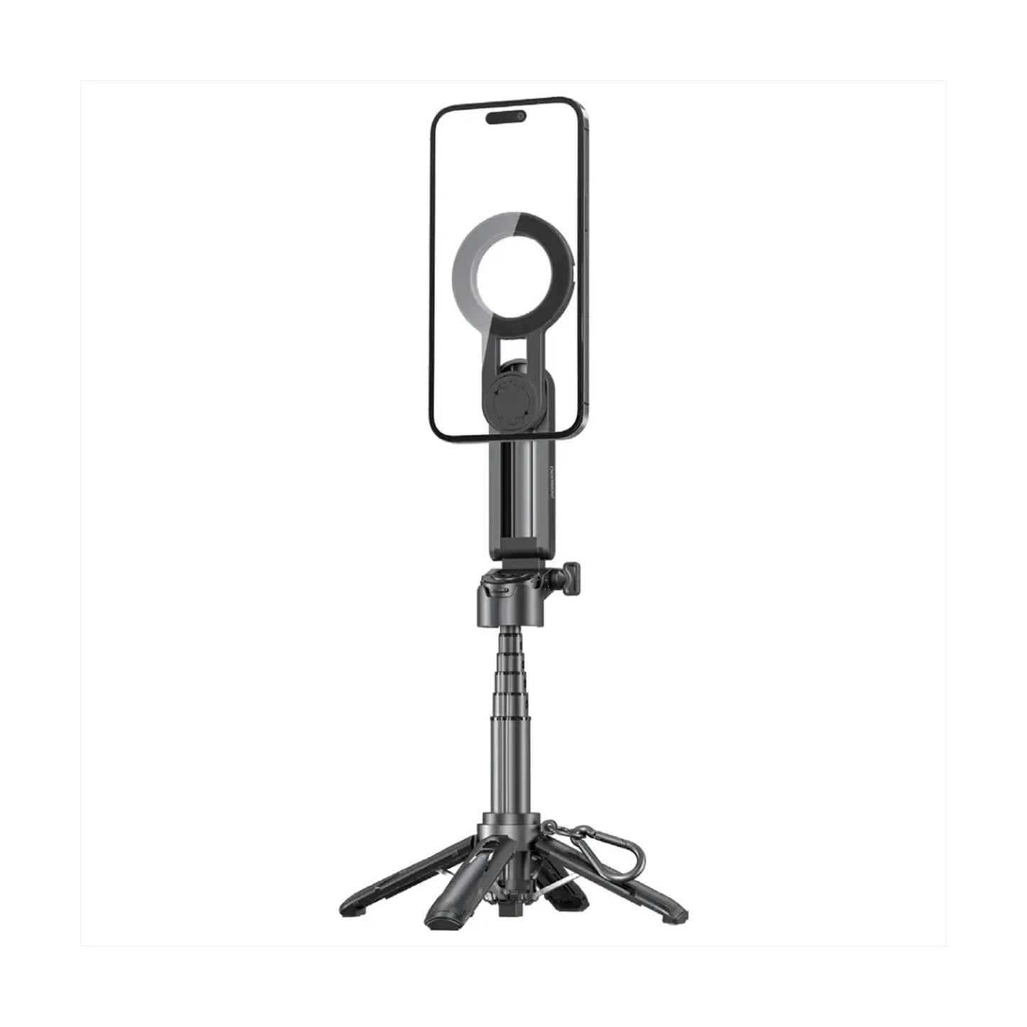 Porodo Selfie stick Aluminum alloy tube 55 mah type C- Black