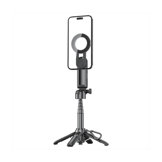 Porodo Selfie stick Aluminum alloy tube 55 mah type C- Black