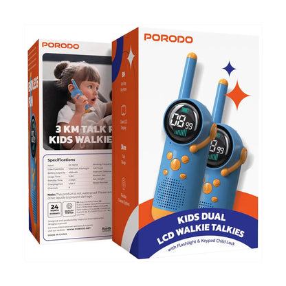 Porodo Kids Walkie Talkie - Blue