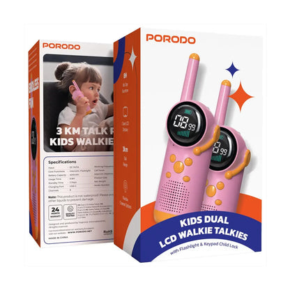Porodo Kids Walkie Talkie - Pink
