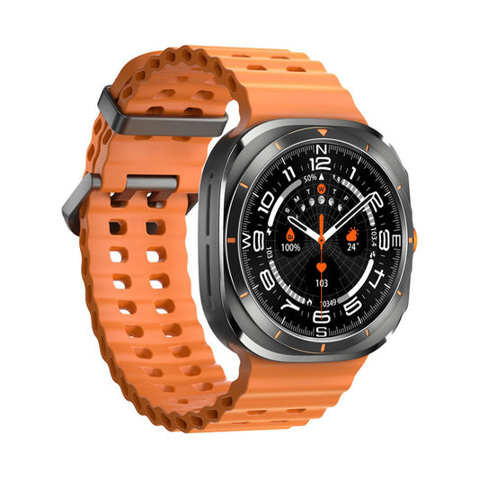 PORODO Voyager Amoled 1.43" SmartWatch -Black Dial Orange