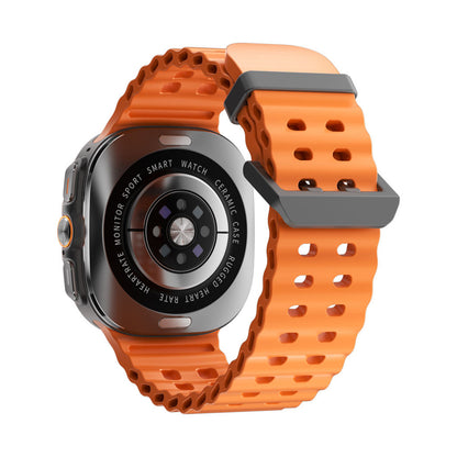 PORODO Voyager Amoled 1.43" SmartWatch -Black Dial Orange