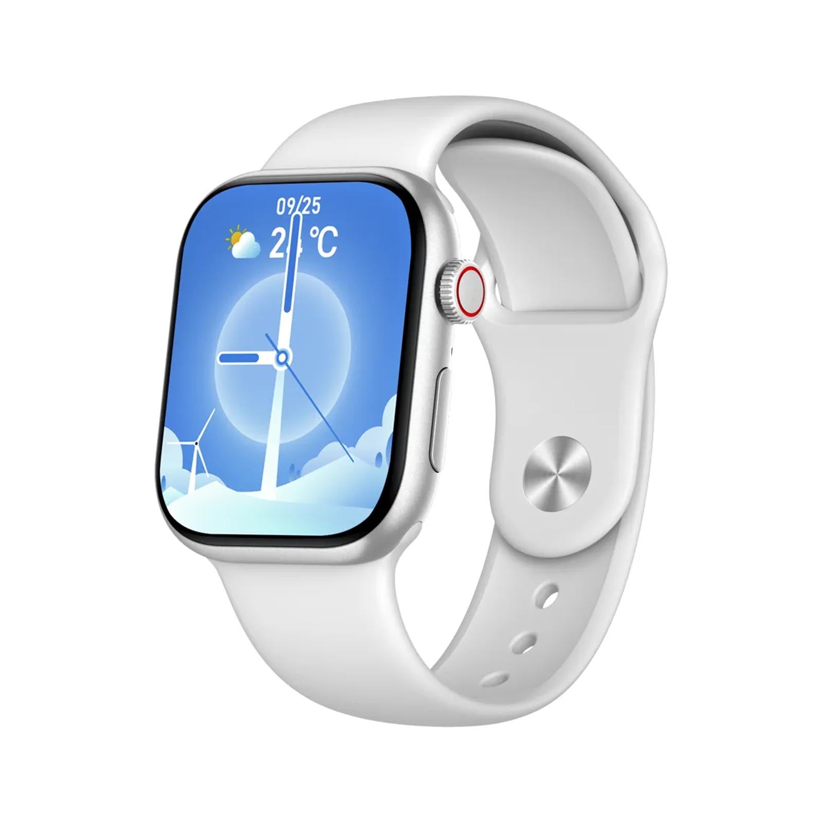 Porodo Magnifico 3 HD Smart Watch with Silver Straps