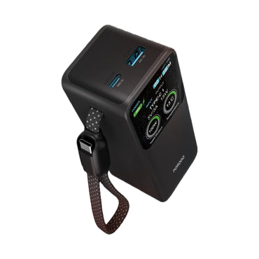 Porodo Polo 12000MAH 100w Powerbank With Type-C Cable - Blk