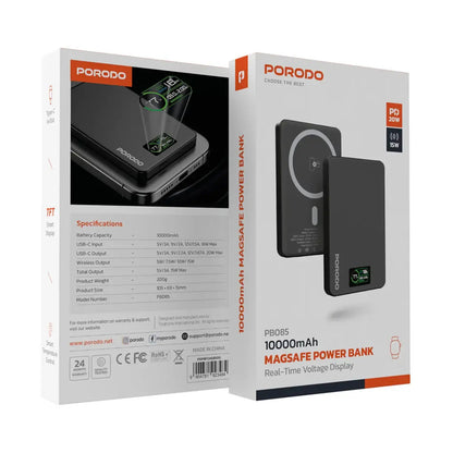 PORODO 10000mAh Power bank 5V/3A Max. - Dark Grey