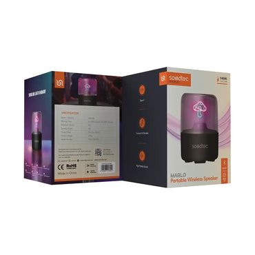 PORODO Soundtec Marlo Portable Wireless Speaker - Black