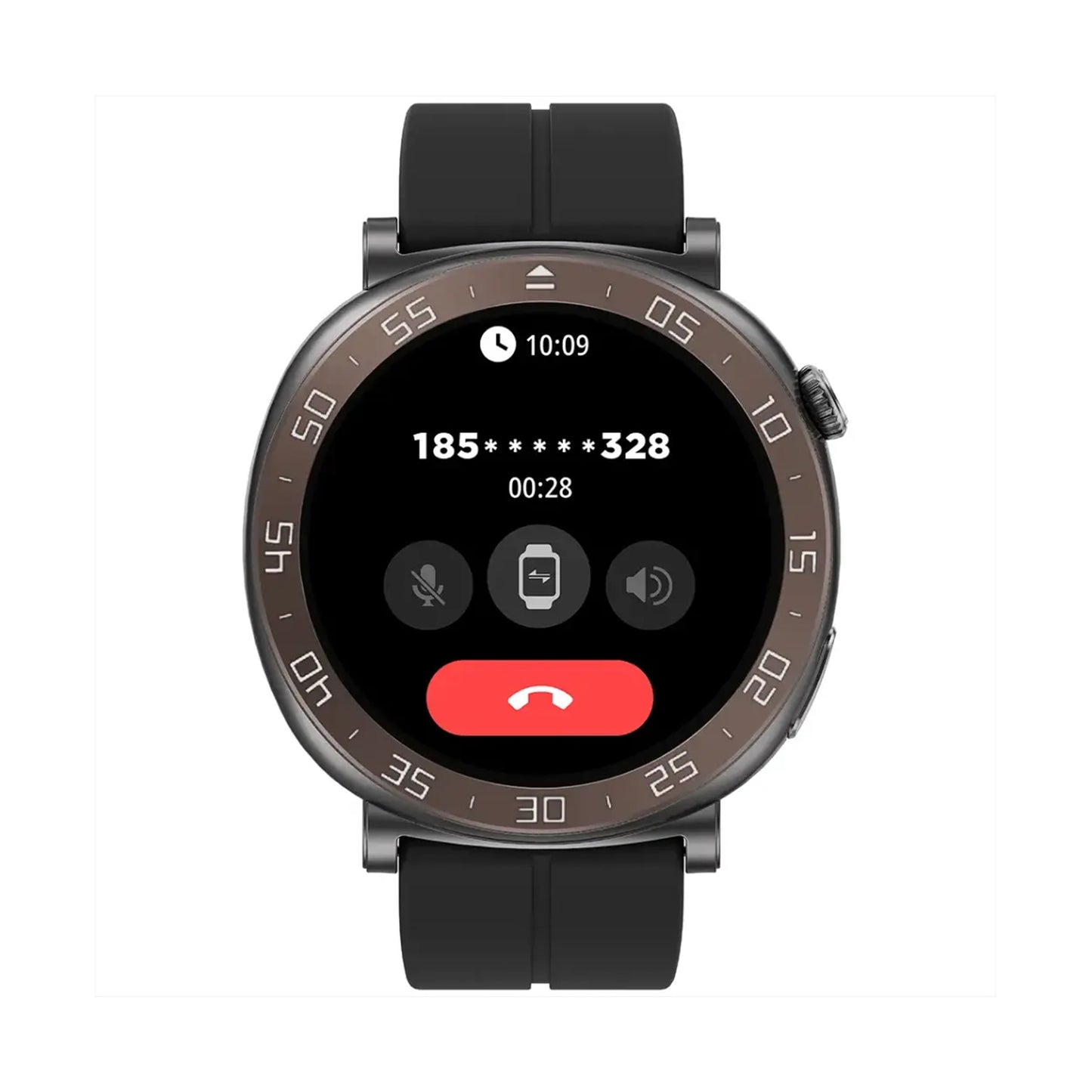 Porodo 1.43" Smart Watch  AMOLED Brown Black Strap