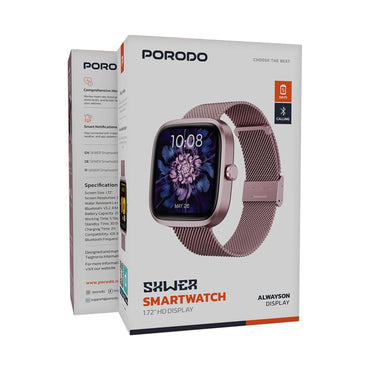 PORODO 1.72 HD SmartWatch Aluminium Frame - Pink