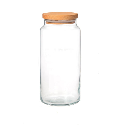 WOODEN LID JAR 1400CC