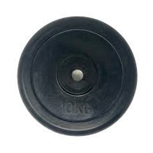 10kg Black Rubber Weight Plate