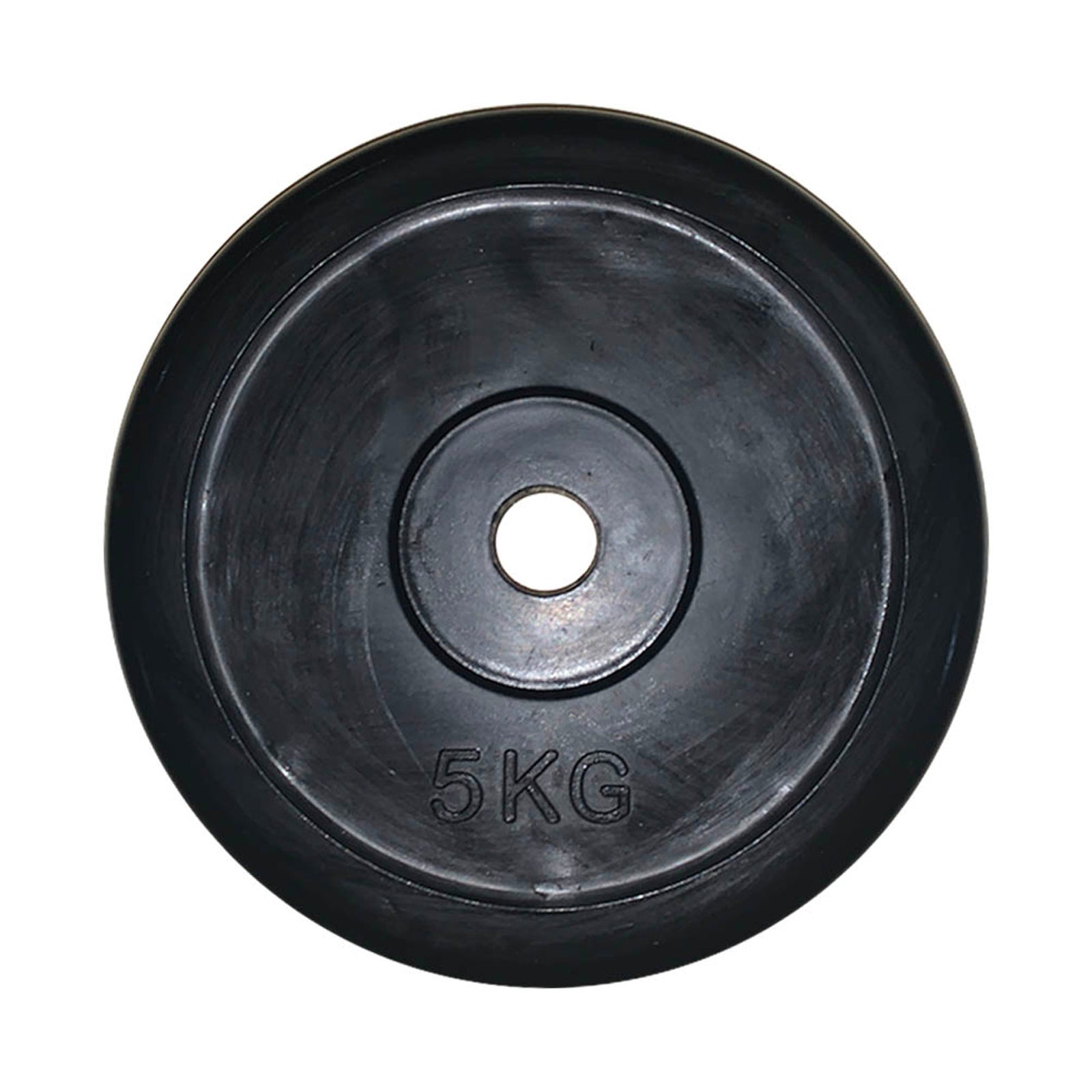 5kg Black Rubber Weight Plate