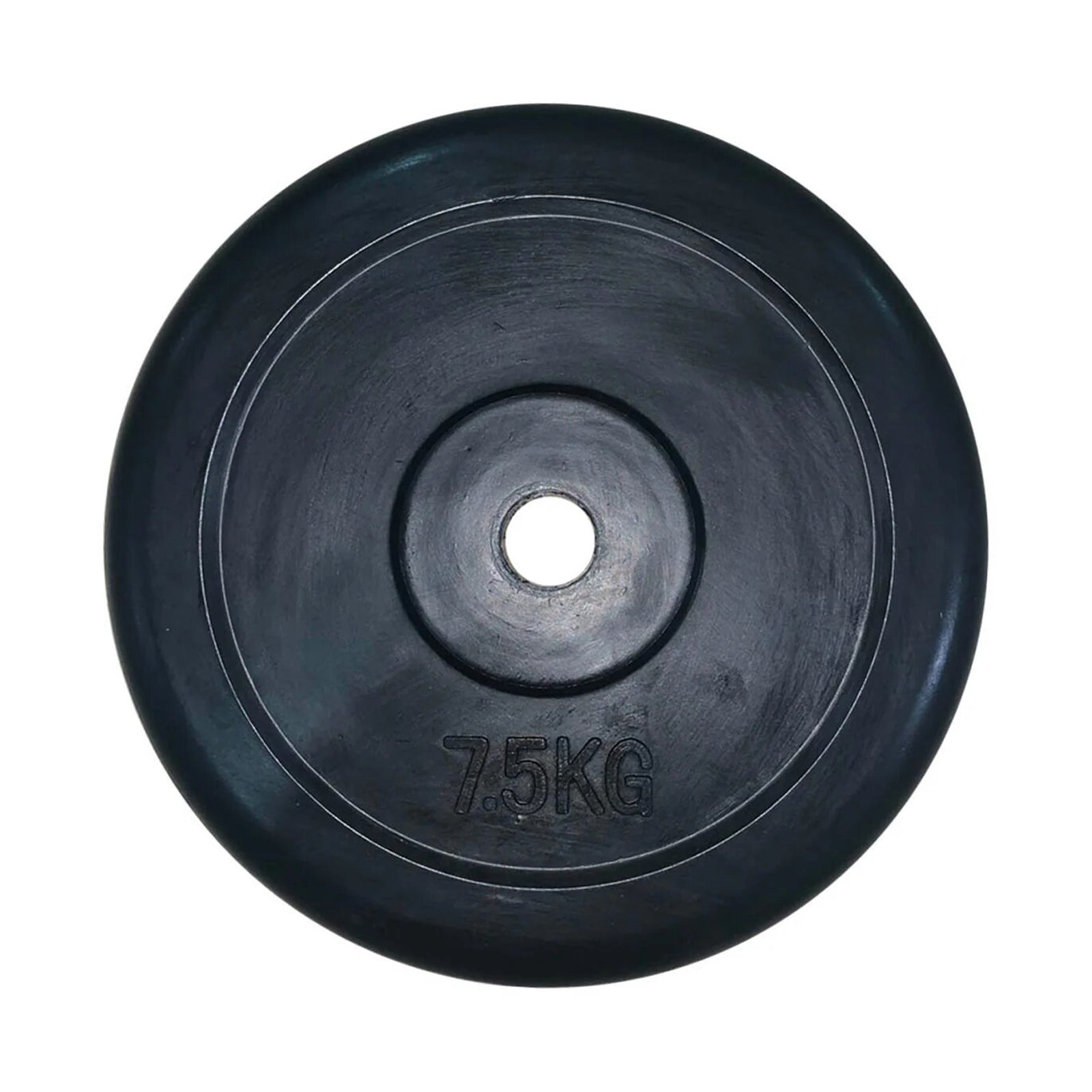 7.5kg Black Rubber Weight Plate