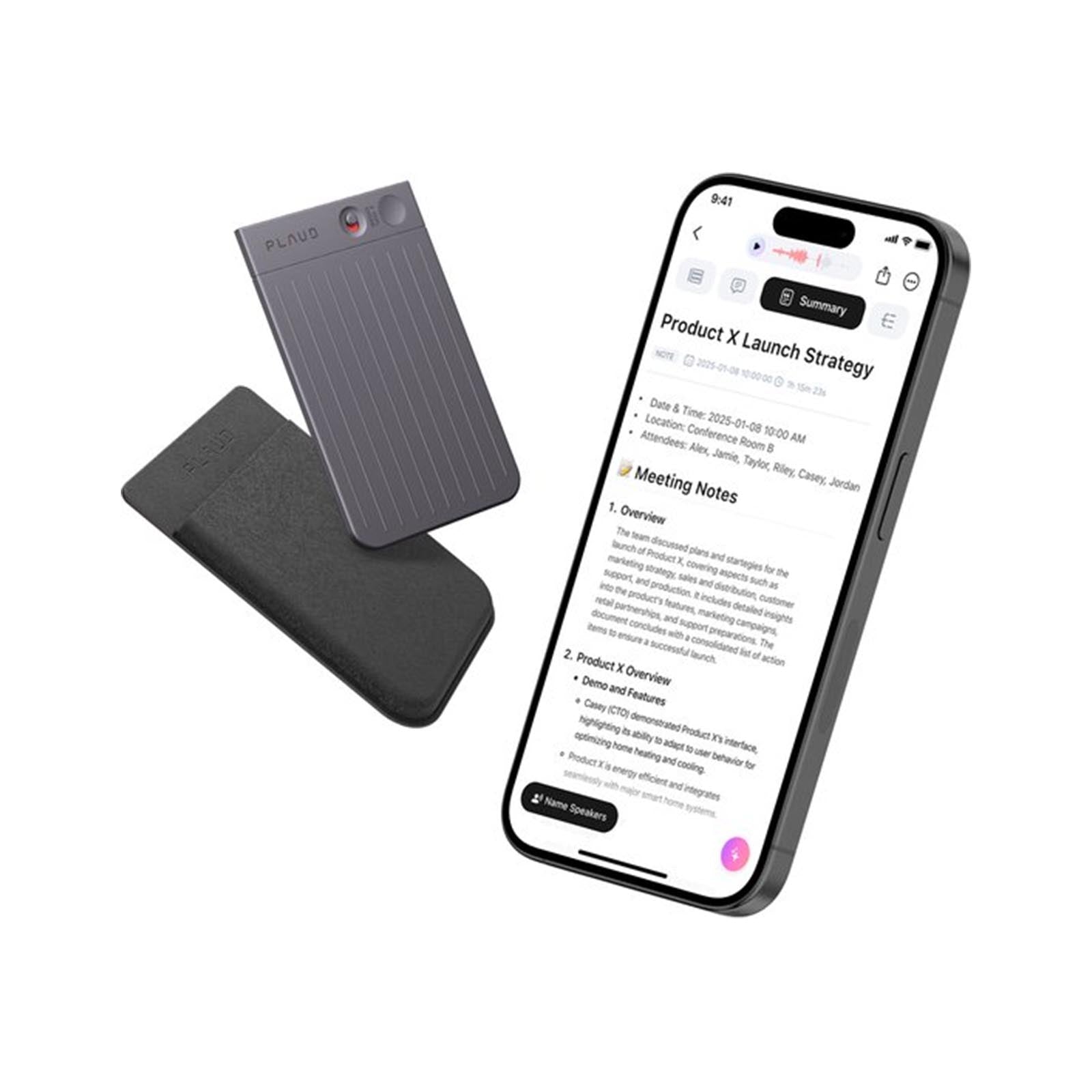 Plaud Note Pro AI Voice Recorder - Black