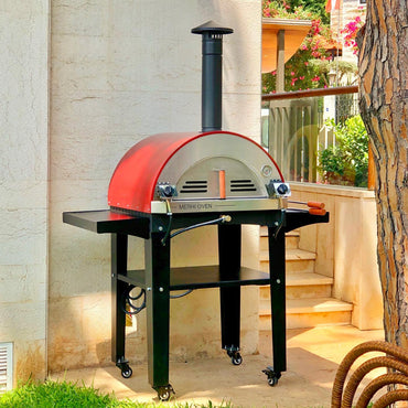 MERHI Oven Classic 400 Brick Red( D:73CM,W:131CM,L:189CM)