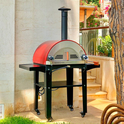 MERHI Oven Classic 400 Brick Red( D:73CM,W:131CM,L:189CM)