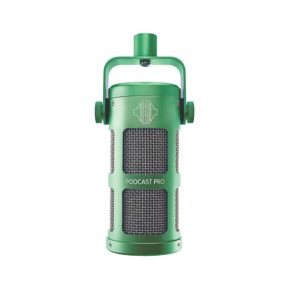 Sontronics Podcast Pro Dynamic Microphone, Green SONTRONICS