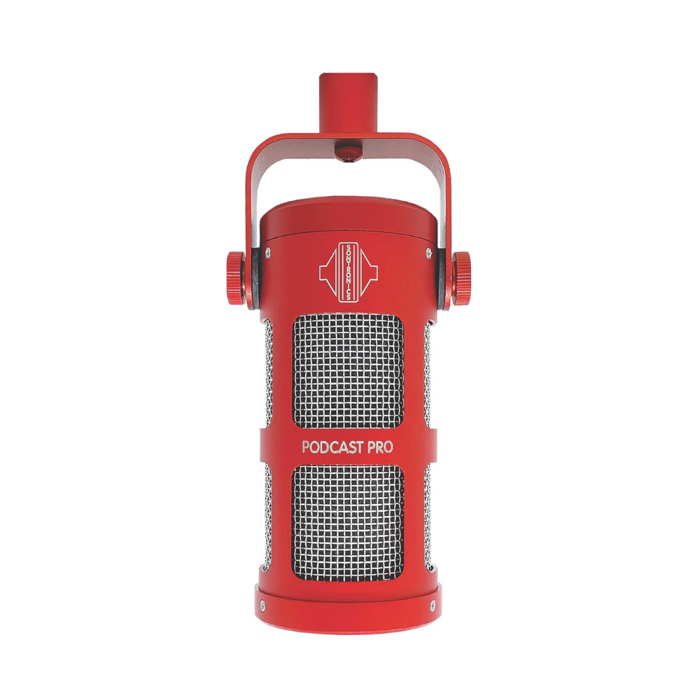 Sontronics Podcast Pro Dynamic Microphone, Red SONTRONICS