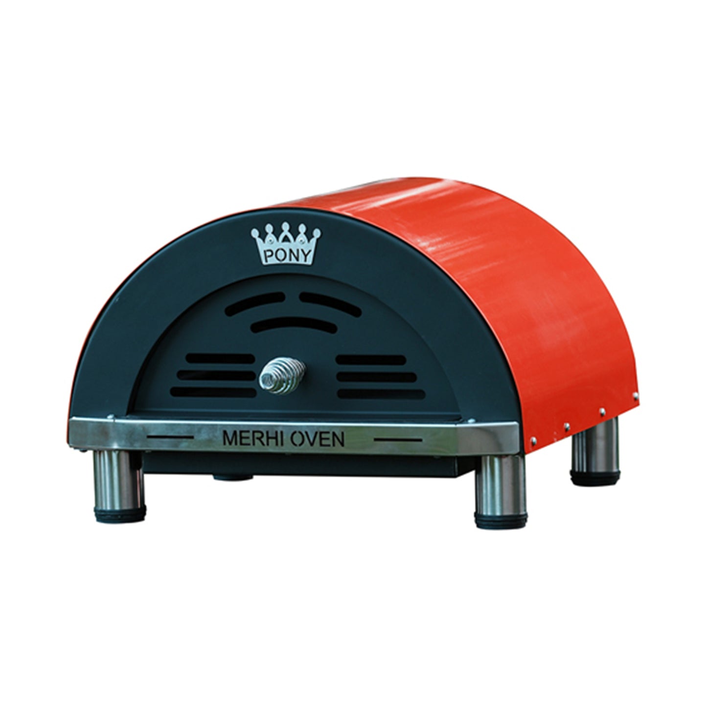 MERHI Oven, Steel Floor, 40 Cm Red