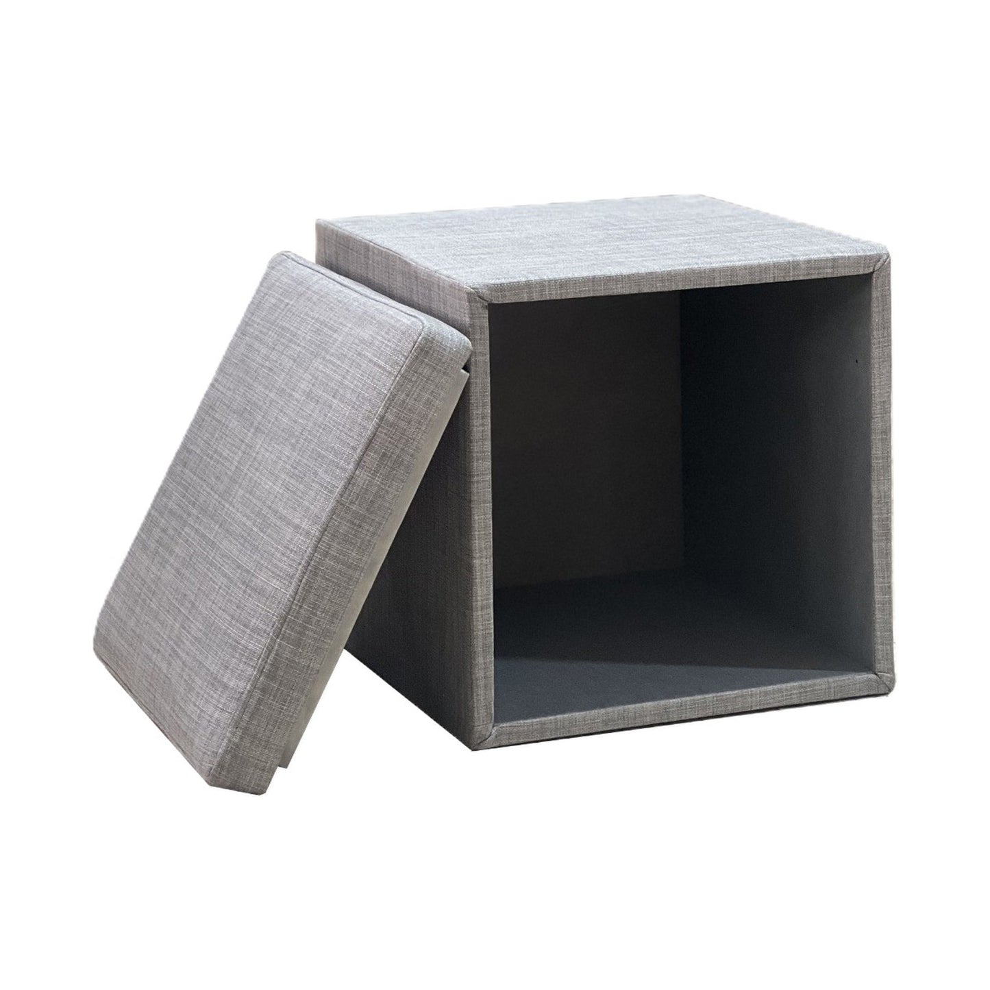 Pouf Square Fabric Storage
