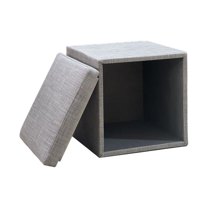 Pouf Square Fabric Storage