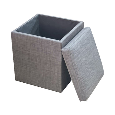 Pouf Square Fabric Storage
