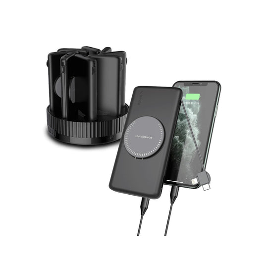 Powerology 8in1 Station 10000mAh PD 120W Wireless - Black POWEROLOGY