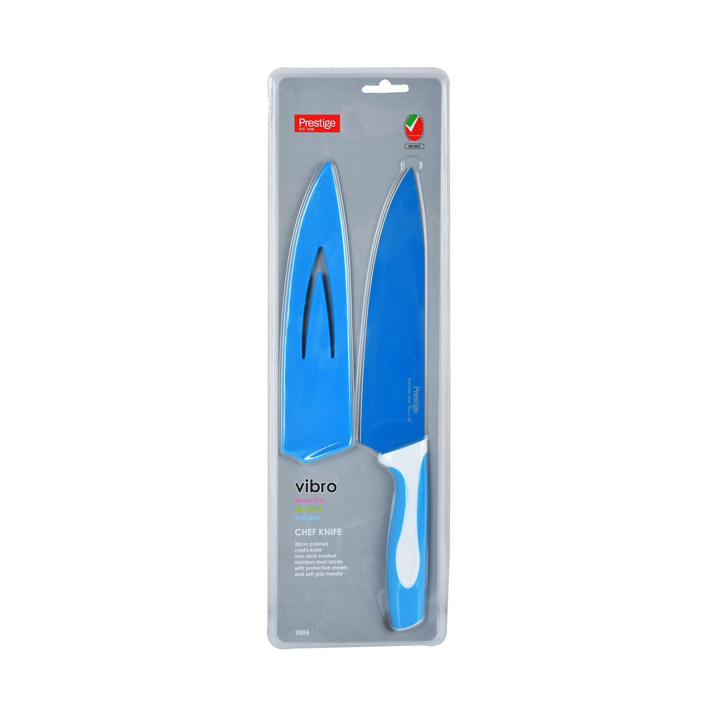 PRESTIGE 09005 VIBRO CHEF KNIFE 8" (BLUE)