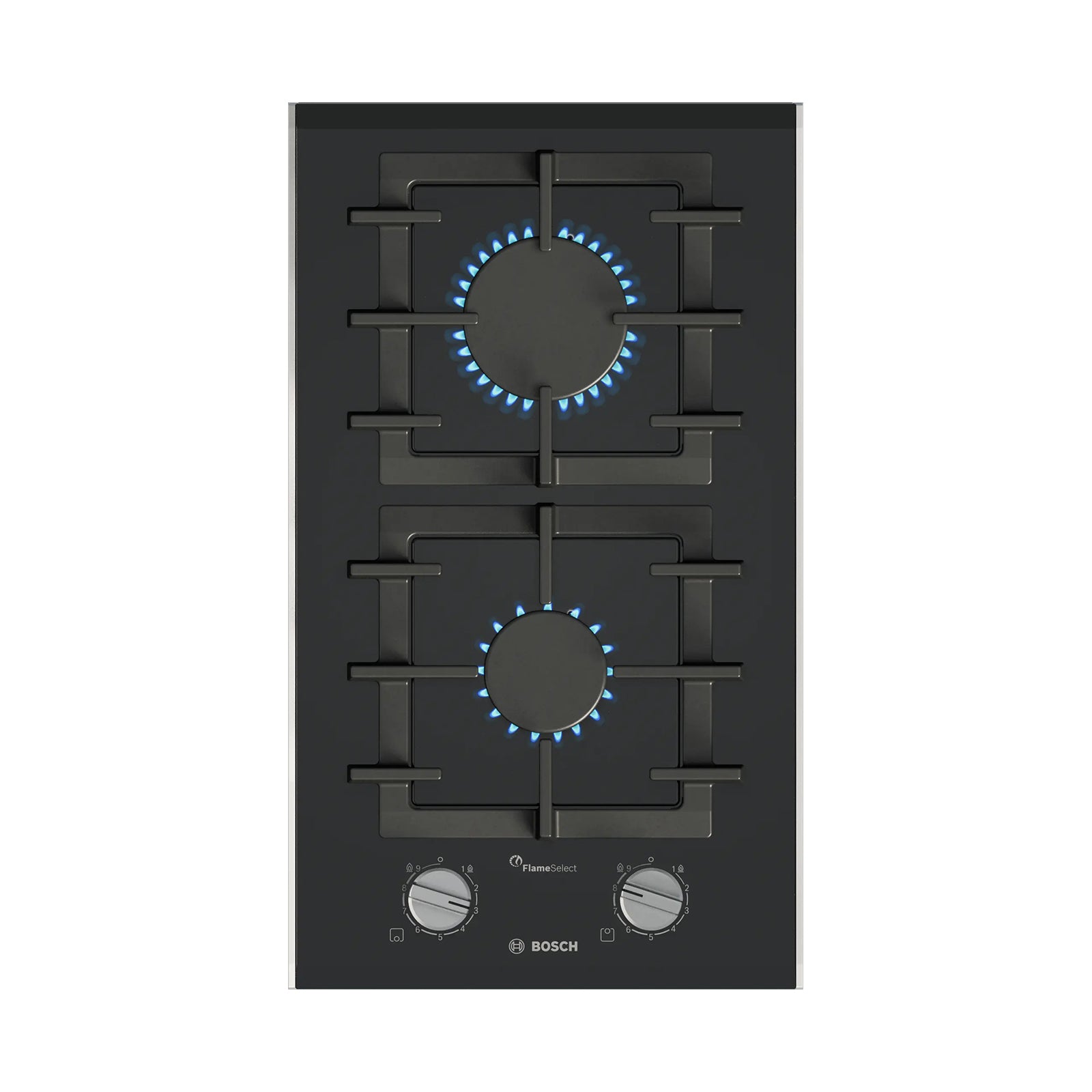 BOSCH Hob 30 cm 2 Gas Burners Vitroceramic Black