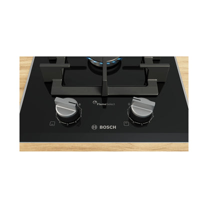 BOSCH Hob 30 cm 2 Gas Burners Vitroceramic Black
