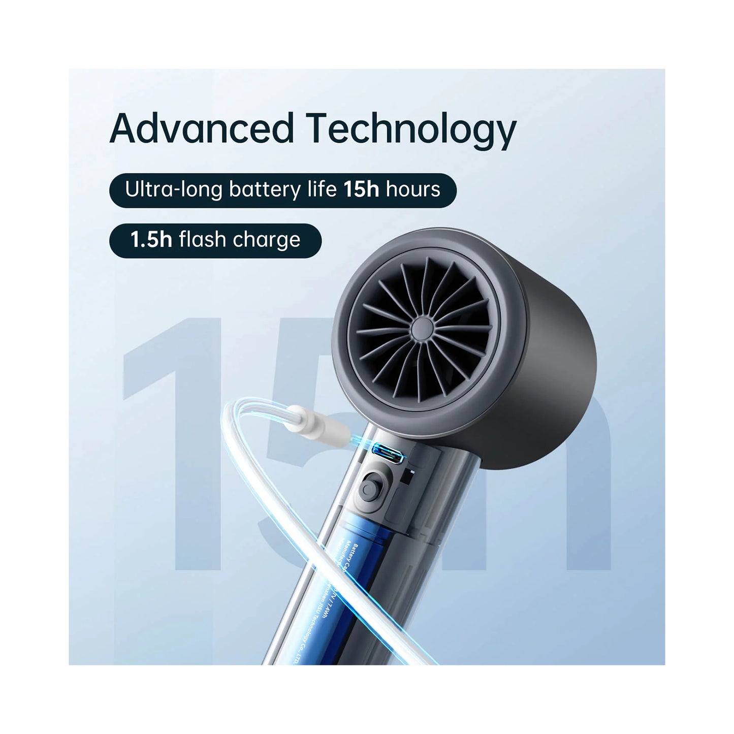 JISULIFE Handheld Fan Pro 1 Blue JISULIFE