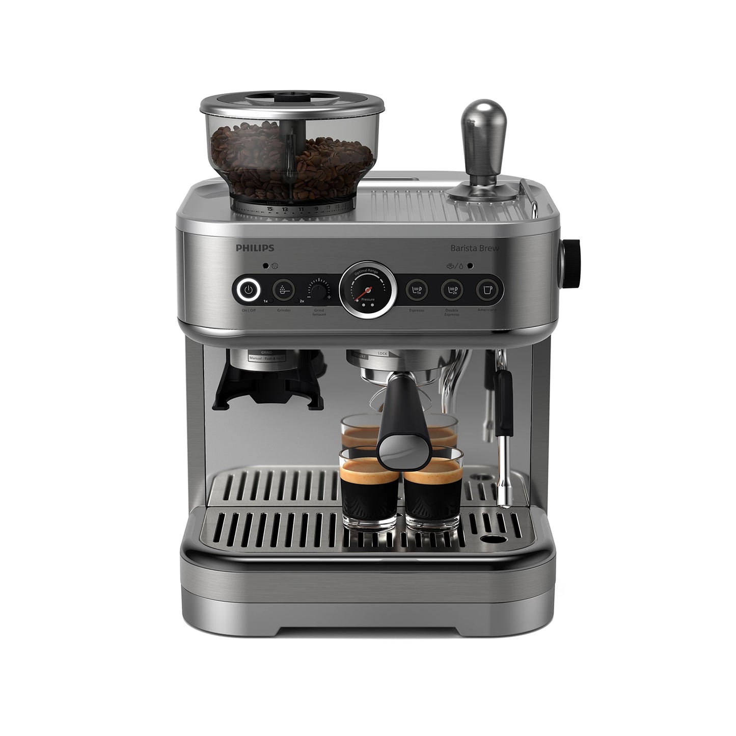 Philips Barista Brew Semi-automatic espresso machine 1350W