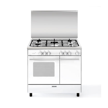 G.GAS Cooker Bottle 90Cm 5 Burners White (9638GX)