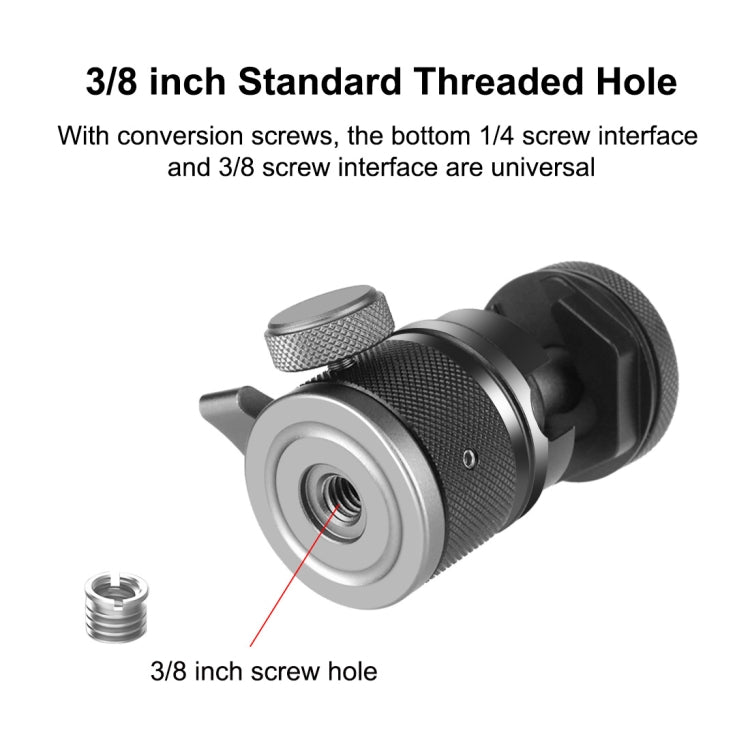 Ball Head Tripod Mount with Cold Shoe
