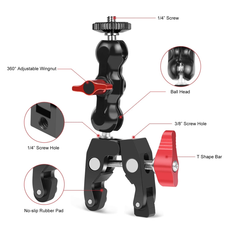 Magic Arm With Ball Mount Clamp
