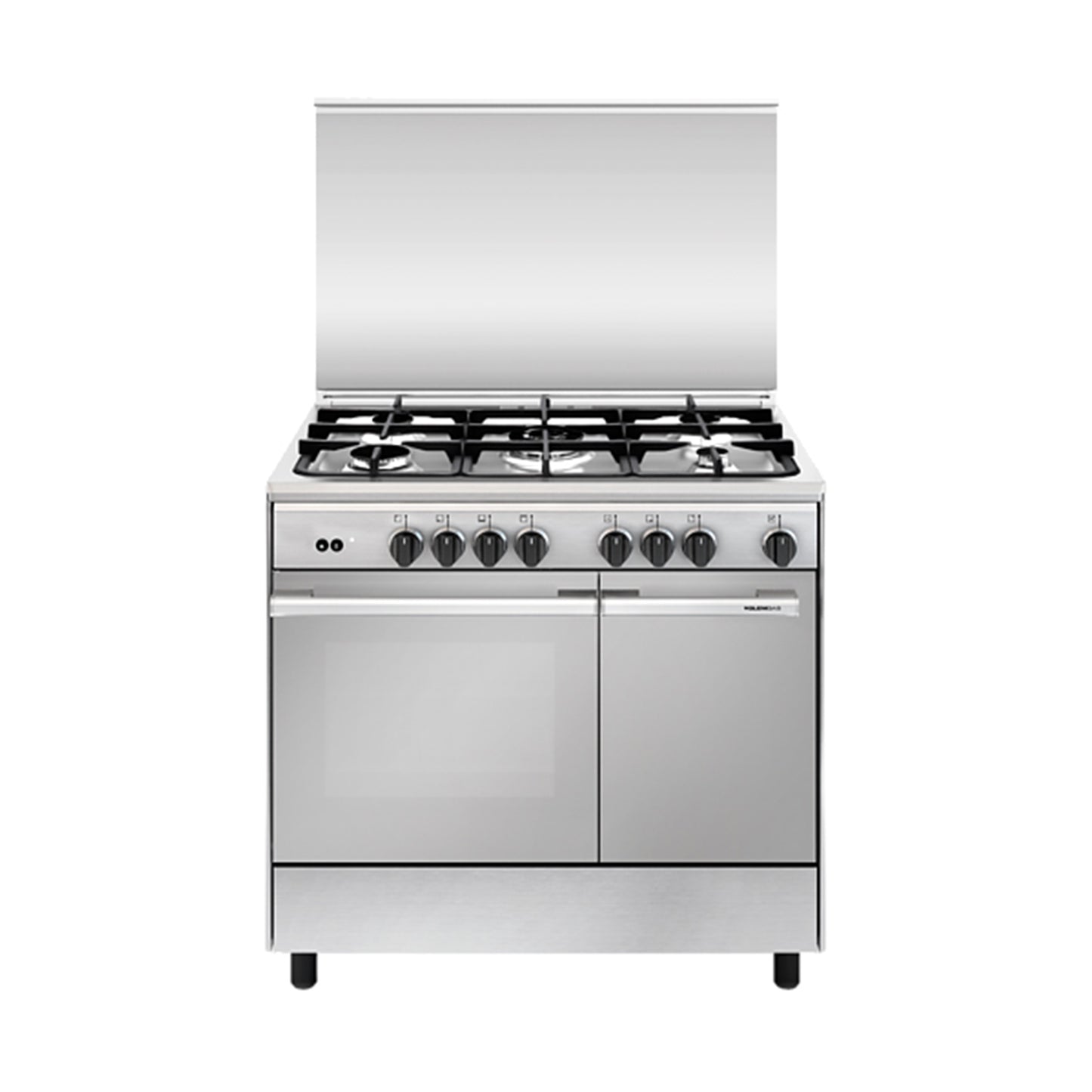 GLEM GAS Cooker Bottle 90Cm 5 Burners Font Inox