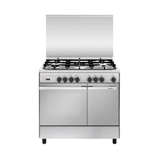 GLEM GAS Cooker Bottle 90Cm 5 Burners Font Inox