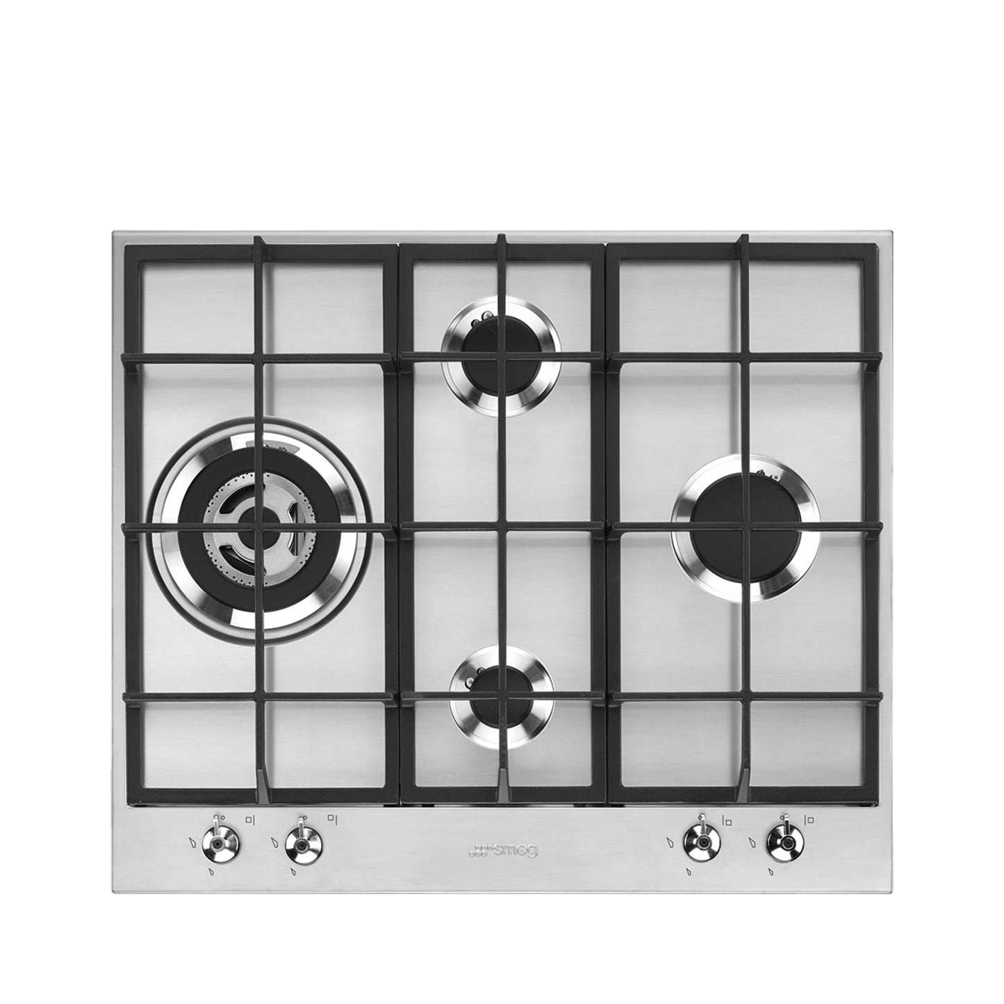 SMEG Hob 60 cm 4 Gas Burners Safety Stainless steel