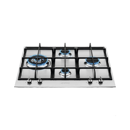 SMEG Hob 60 cm 4 Gas Burners Safety Stainless steel