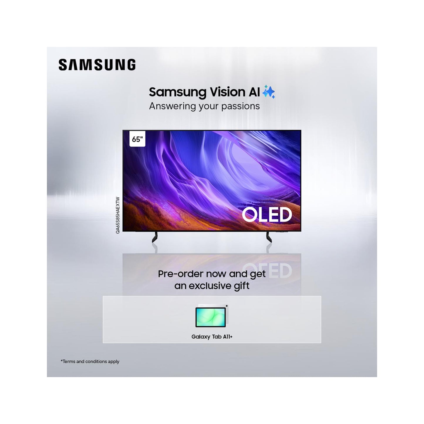Samsung 65" OLED S85H 4K TV + A11+ SAMSUNG
