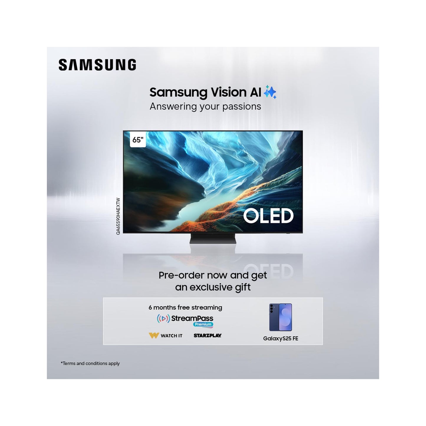 Samsung 65" OLED S90H 4K TV + S25 FE SAMSUNG