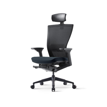 Radius High Mesh Back Chair+Adjustable Arms Black/Black Seat