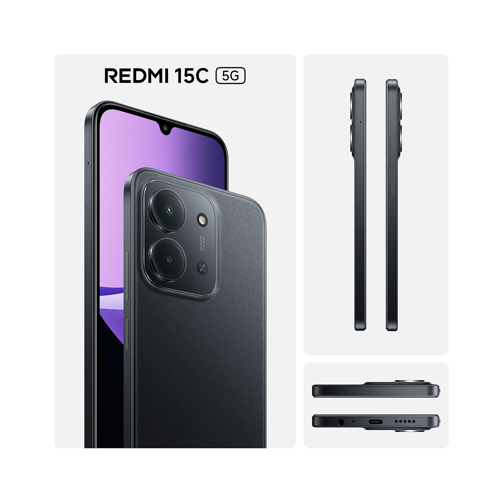 Xiaomi Redmi 15C 256GB - 8GB 2Year Warranty -Midnight Black