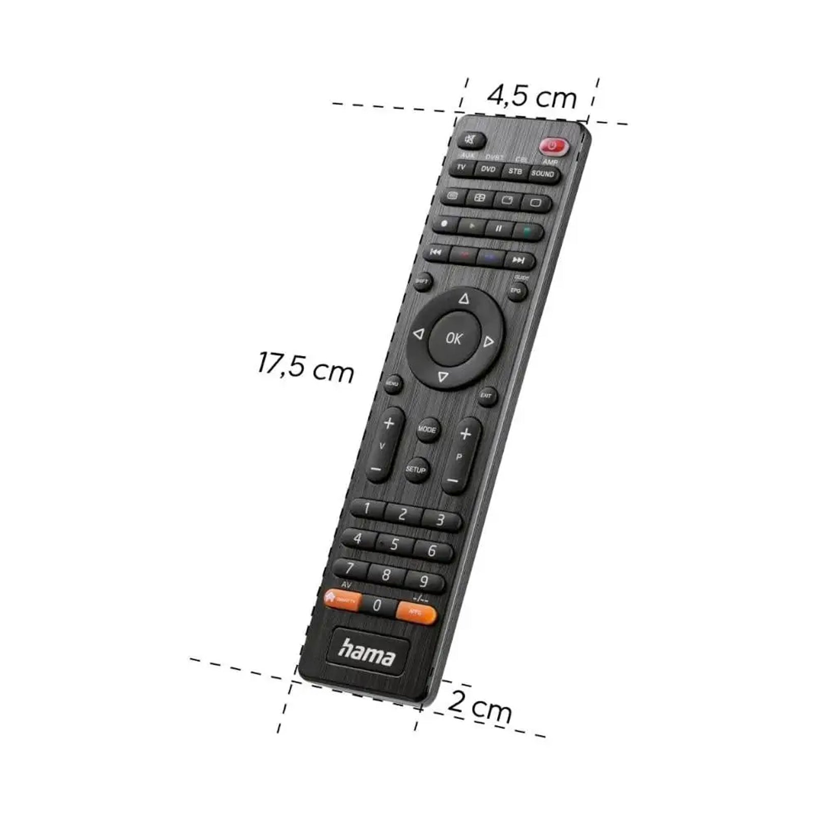 HAMA 221054 UNIVERSAL TV REMOTE CONTROL, INFRA RED