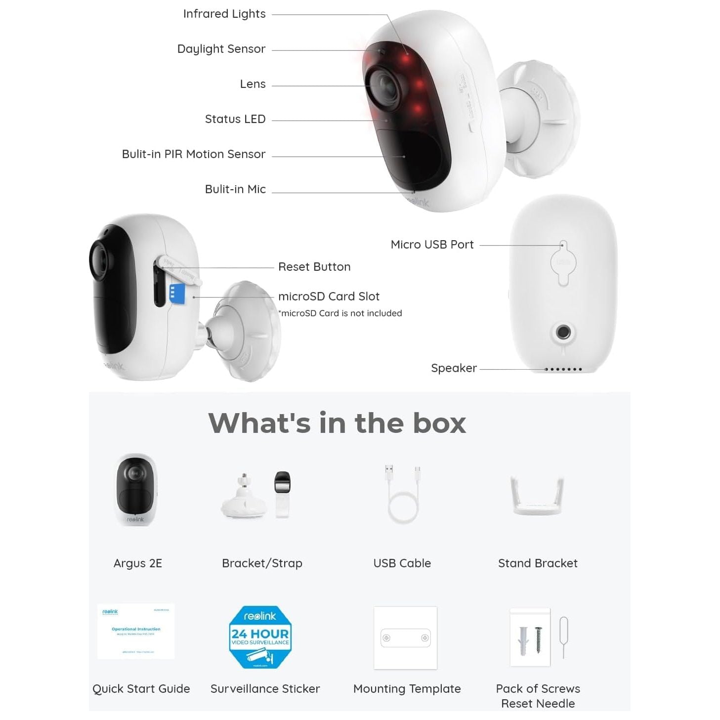 REOLINK SMART 3MP WIRELESS CAMERA WITH MOTION SENSOR