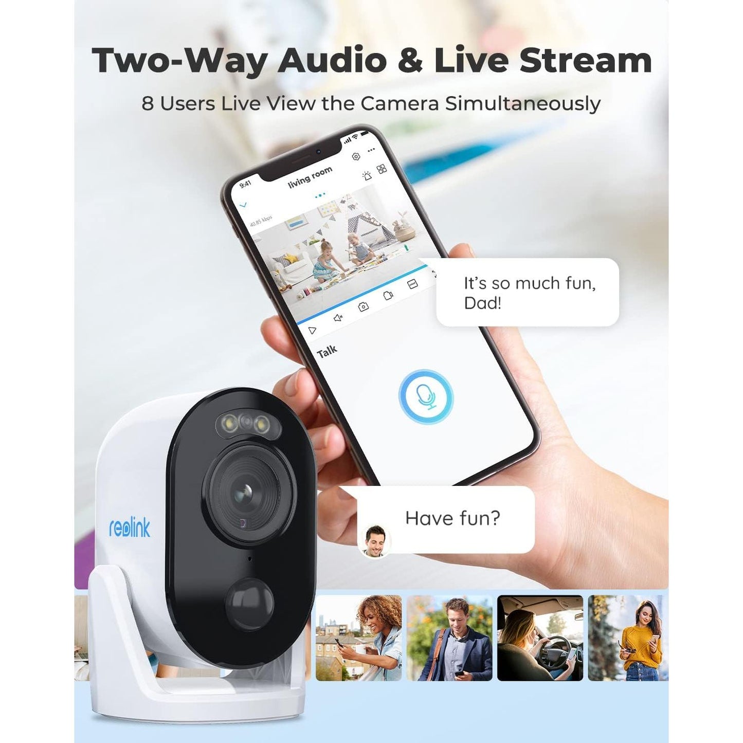 REOLINK SMART 2MP WIFI CAMERA WITH MOTION DETECTION