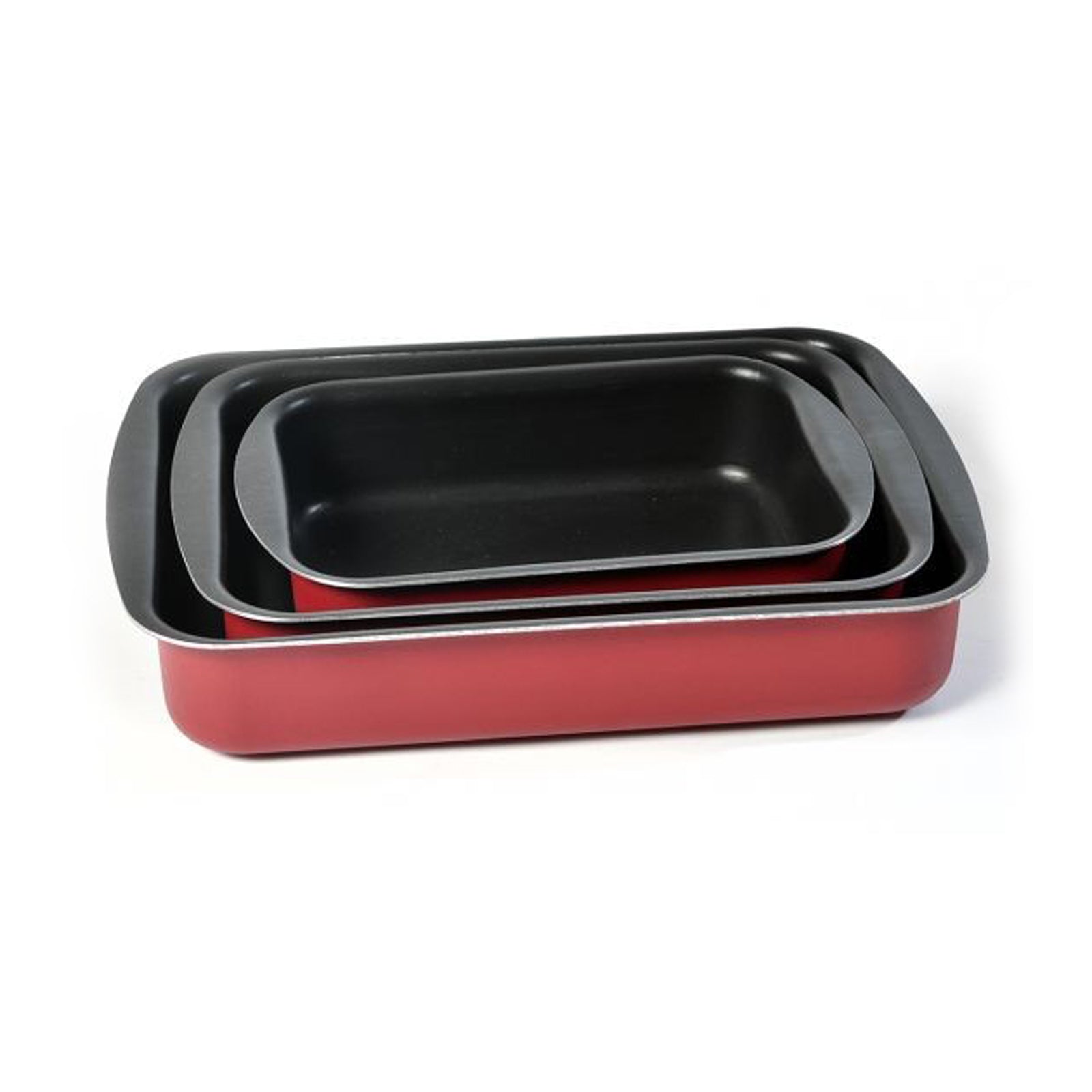 Gumus Oven Tray 25-30-35 Cm Rectangular Nonstick Aluminuim