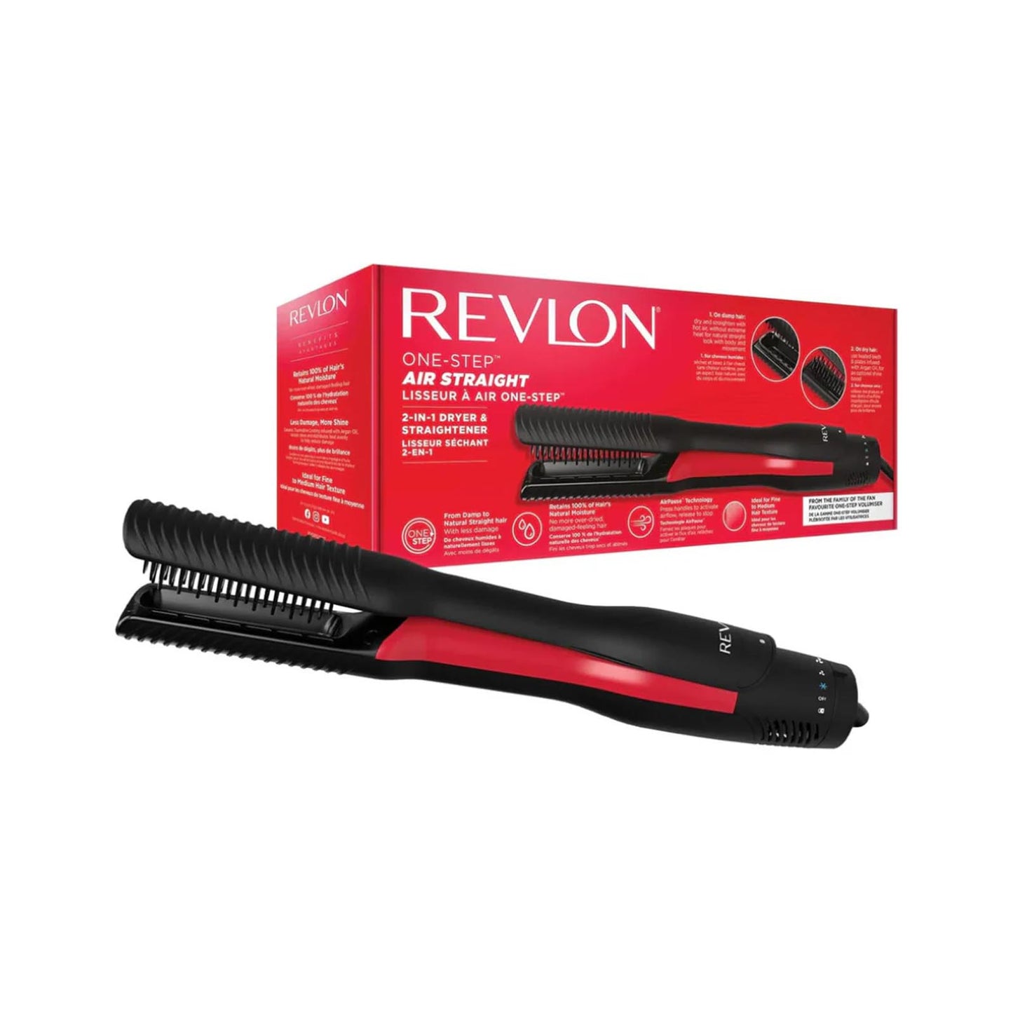 Revlon OneStep Air Straight 1000w 2in1 Dryer & Straightener REVLON