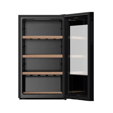 HISENSE Bottle Cooler 93 L 34 Bottles Wooden Shelves Black