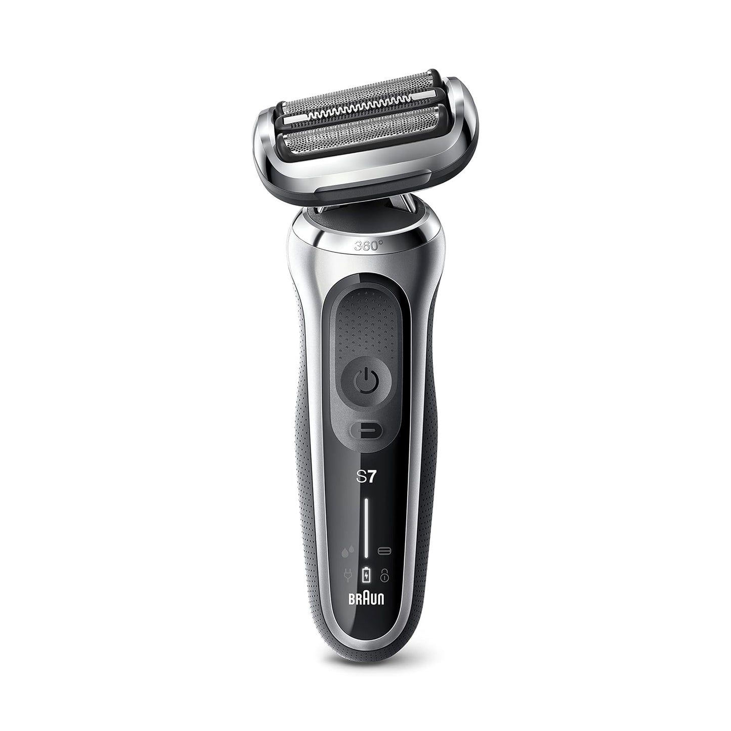 Braun Shaver Wet & Dry shaver with travel case, silver